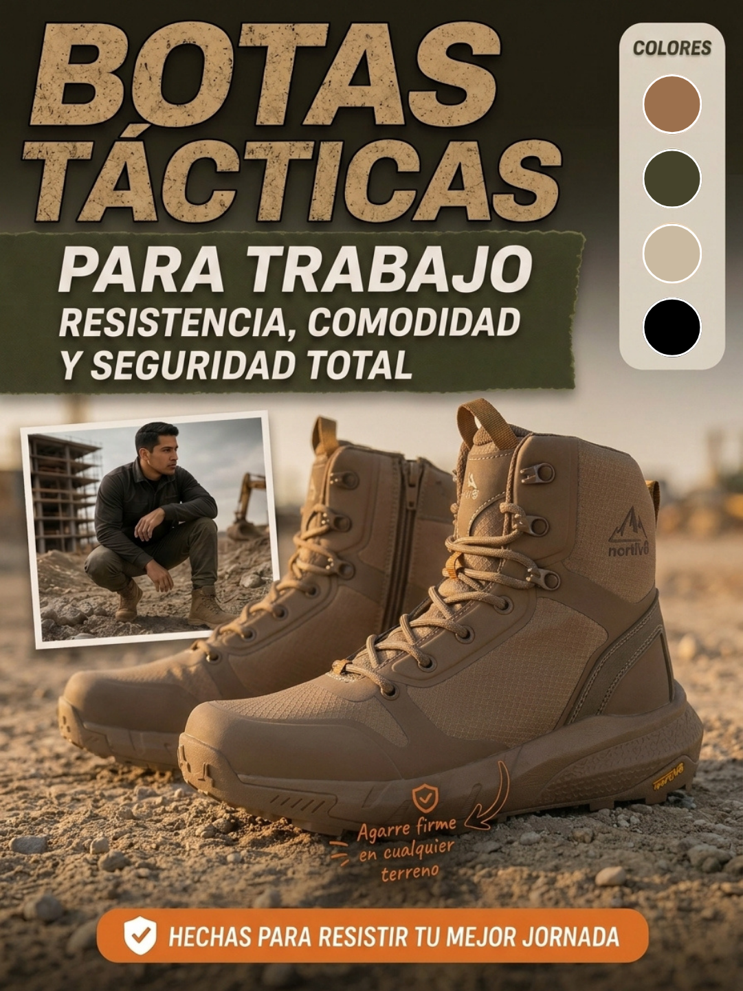 BOTAS TÁCTICAS PARA TRABAJO