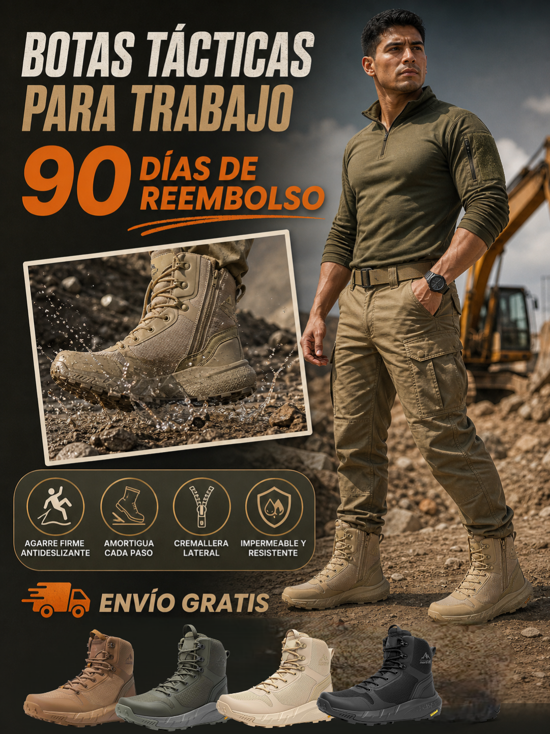 BOTAS TÁCTICAS PARA TRABAJO