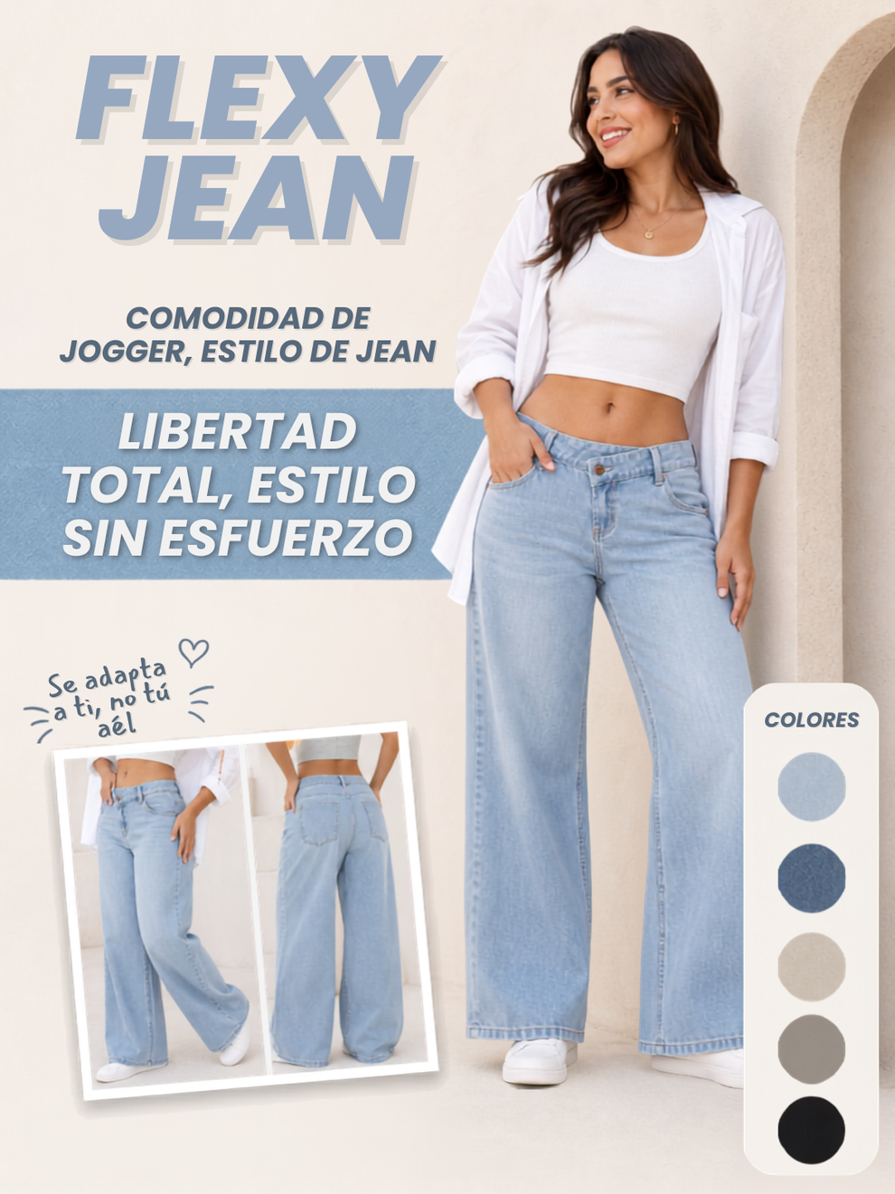 Flexy Jeans Asimetricos – IMARA SHOP
